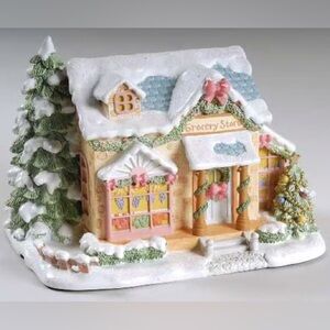 Precious Moments Hawthorne Village “Joyous Village Grocery Store” Lighted Store